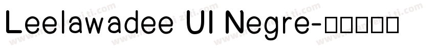 Leelawadee UI Negre字体转换